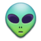 Alien emoji on Samsung